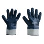 ROSSINI - GUANTO NBR RICOPERTO MANICHETTA TELA GGU030 - BLU