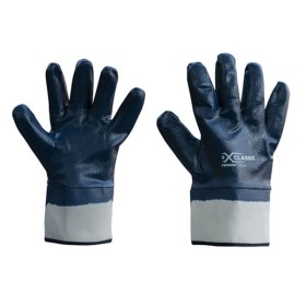 ROSSINI - GUANTO NBR RICOPERTO MANICHETTA TELA GGU030 - BLU