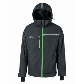 U-POWER - WINK - GIUBBOTTO CON CAPPUCCIO DA LAVORO IMBOTTITURA IN GRAFENE WFU255RL - ASPHALT GREY / GREEN
