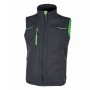 U-POWER PERFORMACE - SATURN - GILET SMANICATO IN TESSUTO U-4 WPE181RL - ASPHALT GREY / GREEN