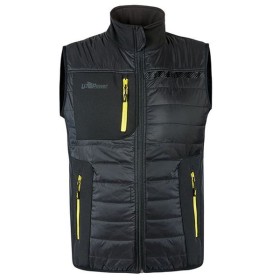 UPOWER U-SUPREMACY - WALL - GILET DA LAVORO CON INBOTTITURA IN GRAFENE SMANICATO WFU278BC - BLACK CARBON
