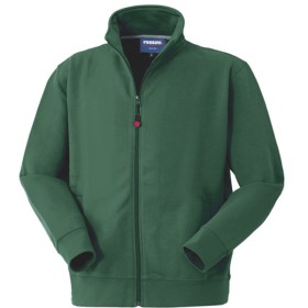 ROSSINI - CANBERRA - FELPA MANICA LUNGA ZIP INTERA 80/20-290G HH191-04 - VERDE