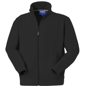 ROSSINI - CANBERRA - FELPA MANICA LUNGA ZIP INTERA 80/20-290G HH191-05 - BLACK