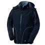 ROSSINI - NEW NYBORG - GIUBBOTTO SOFTSHELL CON CAPPUCCIO RIMOVIBILE HH621-ZY - NERO/GRIGIO