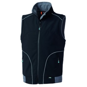 ROSSINI - PRESTON - GILET IN SOFTSHELL CON CERNIERA INTERA HH623-ZY - NERO/GRIGIO