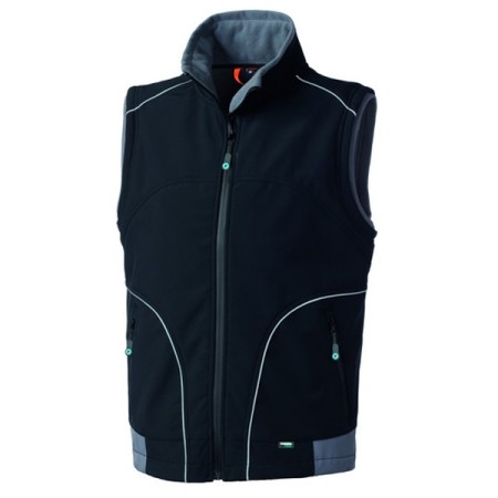 ROSSINI - PRESTON - GILET IN SOFTSHELL CON CERNIERA INTERA HH623-ZY - NERO/GRIGIO