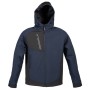 JRC - MONTEBIANCO MAN - GIUBBOTTO IN SOFTSHELL A TRE STRATI IMPERMEABILE 997455 - NAVY/BLACK