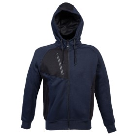 JRC - POLONIA MAN - FELPA CON CAPPUCCIO A MANICA LUNGA ZIP INTERA 997510 - NAVY
