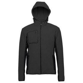 JRC - TEXAS MAN - FELPA TECNICA ELASTICIZZATA ZIP LUNGA CAPPUCCIO CON COLLO ALTO 999372 - DARK GREY
