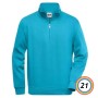 DAIBER - WORKWEAR HALF ZIP SWEAT - FELPA CON MANICHE SET-IN JN831