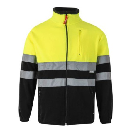 GIACCA PILE BICOLORE AV GIALLO/BLU VELILLA