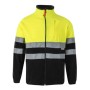 GIACCA PILE BICOLORE AV GIALLO/BLU VELILLA