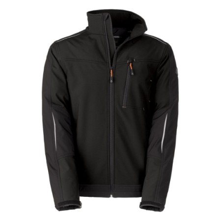 GIACCA KAPRIOL SOFTSHELL VITTORIA PRO XXL - NERO/NERO