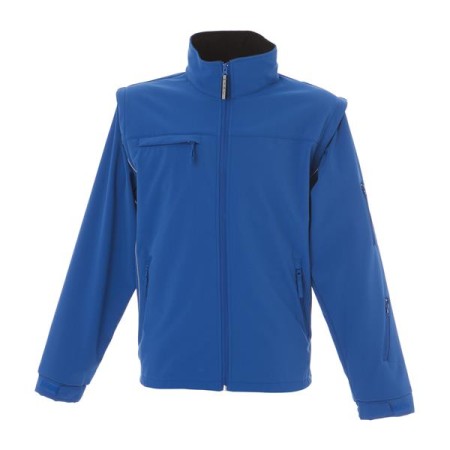 GIUBBOTTO JRC NEW SAINT MORITZ - SOFT-SHELL 3 STRATI CON MANICHE STACCABILI - ROYAL