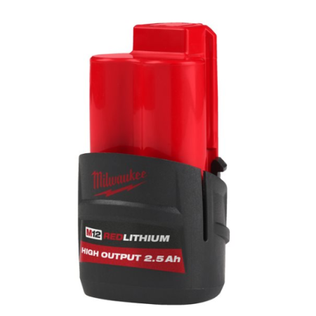 M12 HB2.5 - Batteria MILWAUKEE M12 High Output 2.5 Ah