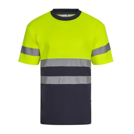 MAGLIA COTONE BICOLORE MANICHE CORTE AV VELILLA