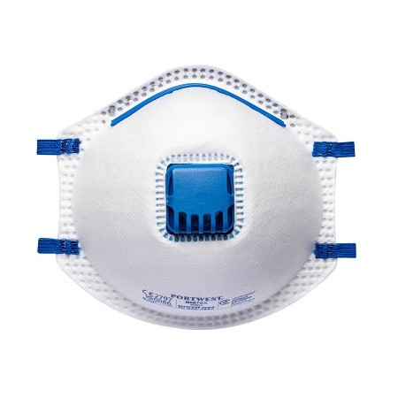 P201 - Mascherina FFP2 Con Valvola Bianco (conf da 10 pz)