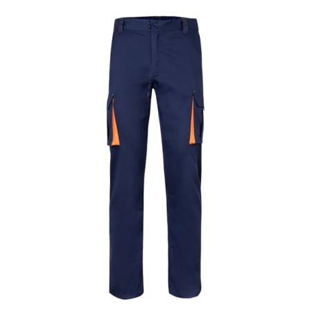 PANTALONI MULTITASCHE STRETCH BICOLORE VELILLA